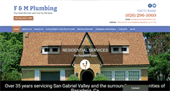 Desktop Screenshot of fandmplumbing.com